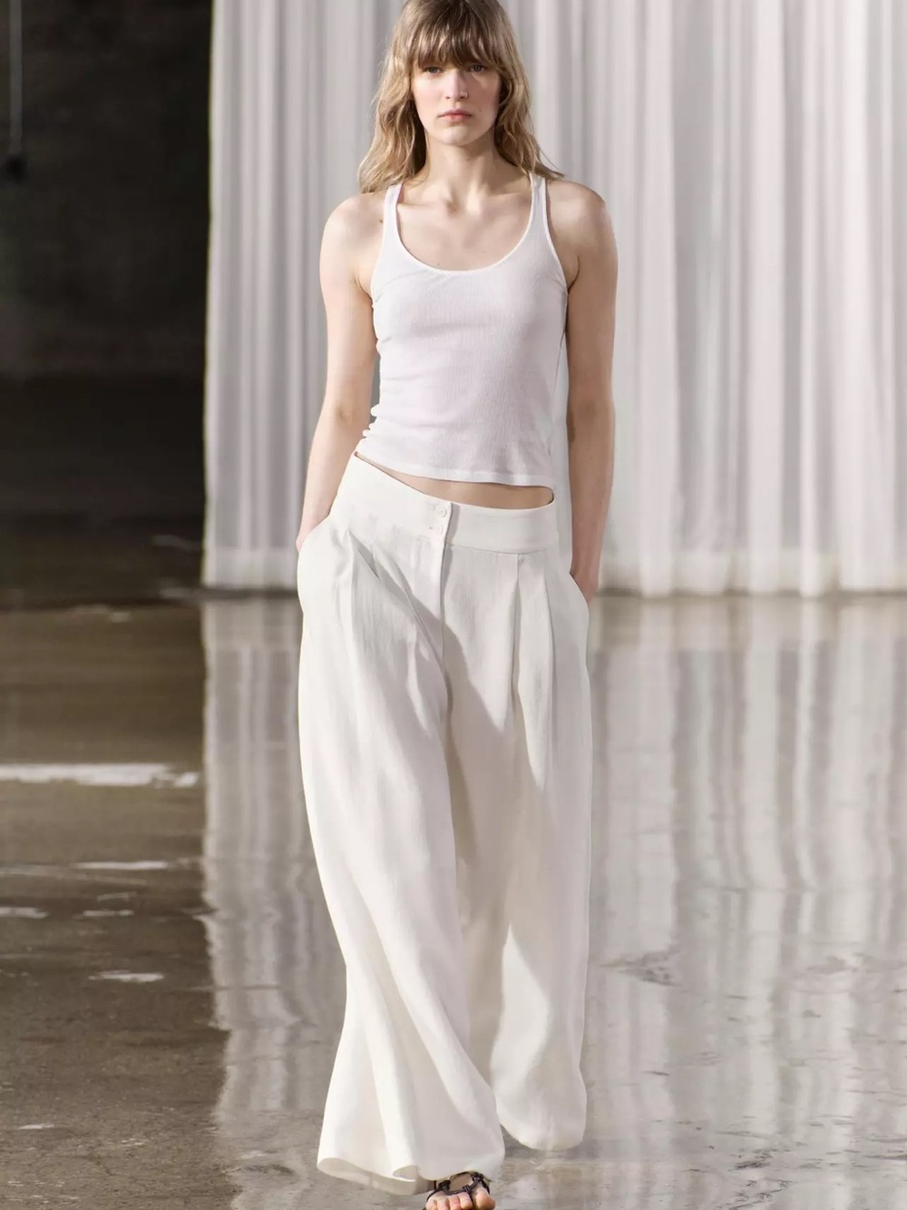 Zara Wide-Leg Palazzo Trousers/ Pants